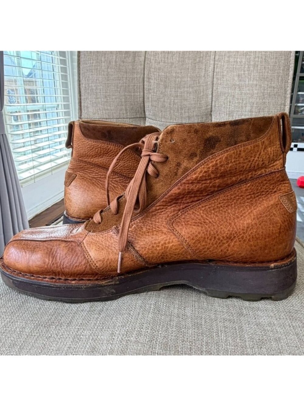 Dr. Martens Vintage Brown Leather Platform Shoes Men’s Size 12